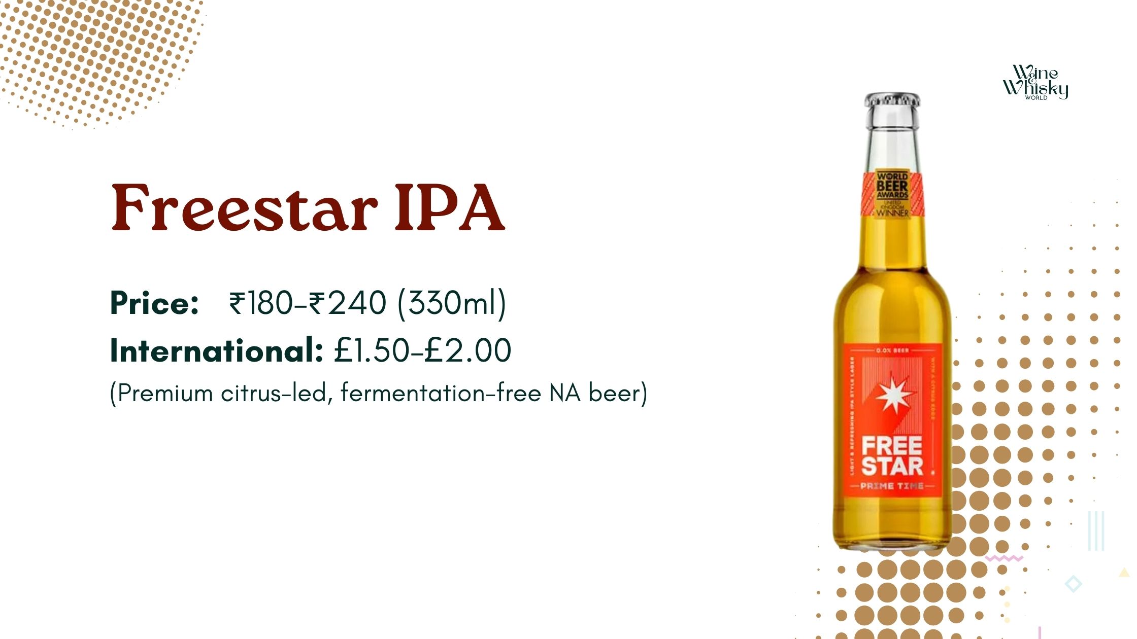 best non alcohol beer - Freestar IPA